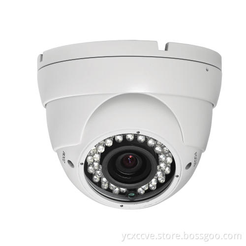 Vandalproof Metal Dome Camera, 600tvl 2.8-12mm Lens, 36PCS IR LEDs 20-30m IR Distance